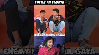 Enemy ko Fasaya 😂🤣 #shorts Amit FF Comedy l Swasti Reacts