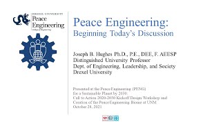 03   Peace Engineering:  Beginning Today's Discussion