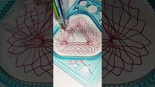 How many rotations did the pen make in total? ?? #Spirograph #satisfying #shorts