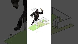 OMG 😱 kingkong helped me make a house design #architecture #kingkong #aftereffects