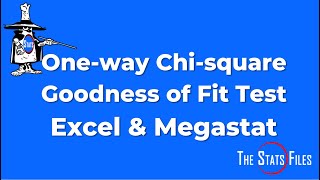 How to do a One way Chi-square Goodness of Fit Test using Excel & MegaStat add-in