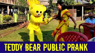 Teddy Bear Pranks | Teddy bear Comedy video | Teddy bear irritating college girl video | KRD college