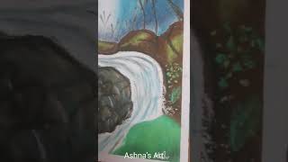 Recreating A Soft Pastel WaterFall Scenery From @Aryanvermastudios.Video #170