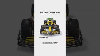 MCLAREN USA PINTURA DO SENNA EM SEU CARRO DE 2024 #SENNA #formula1 #foryou #mclaren