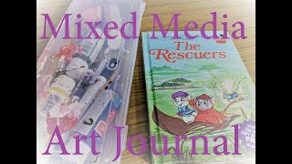 First Mixed Media Art Journal (Part 1)Created with Cat Kirchner