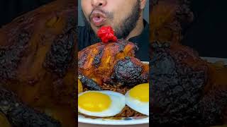 Chicken eating video #mukbang #shorts