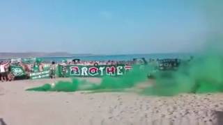 Gate 13 & Rapid Wien fans in Greece