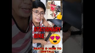 Stationary bike how to use tagalog (parts & how to install)