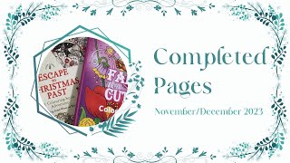 Completed Pages for November and December 2023