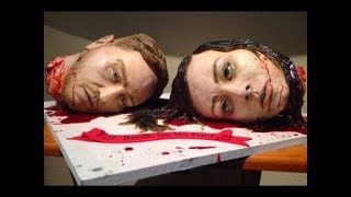 how to make The Dead Head Cake | halloween special | horrible cake by worldwide cooking recipes