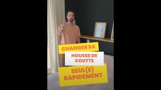 Changer sa housse de couette rapidement seul(e) #shorts#astuce #tutorial#couette#houssedecouette