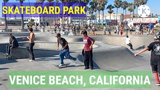 SKATEBOARD PARK VENICE BEACH, CALIFORNIA l Skateboarding on the beach l Skater vibes l California