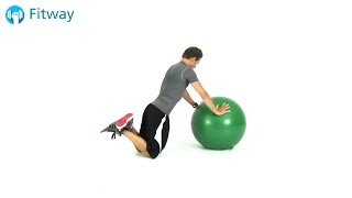 How To Do: Stability Ball Pushup - On Knees | Chest Workout Exercise