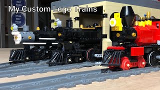 Overview of my custom Lego trains.