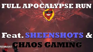 Remnant 2 Full Apocalypse run with SheenShots and Chaos Gaming | Stream POV