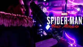 4K PS5 Spider-Man Miles Morales Gameplay | Purple sword [High contrast]