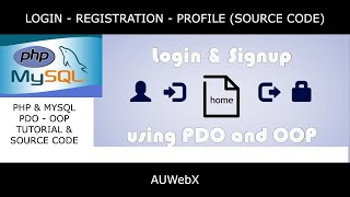 PHP Mysql OOP  PDO, Login Registration & Profile System