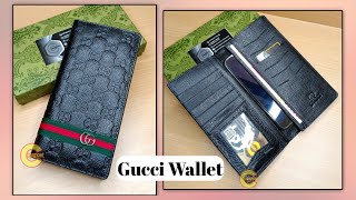 GUCCI best quality leather wallet for men | Long wallet leather | Gucci handbags collections