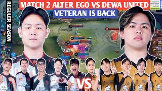 [ FULL MATCH ] ALTER EGO VS DEWA UNITED MATCH 2 | MPL ID S13 - WEEK 4 DAY 3 #weownthis #mpl