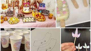 تحضيرات  عيد ميلاد ابنتي و افكار سهلة و بسيطة لجميع المناسبات/idée de décoration anniversaire simple