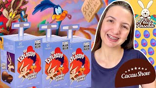 OVO DE PÁSCOA CACAU SHOW QUE EXPLODE NA BOCA!! OVO LOONEY TUNES EXPLOSIVO -  É BOM??