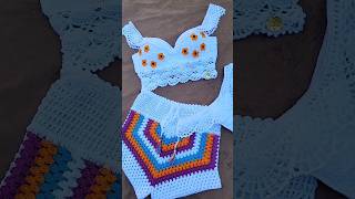 Uma encomenda linda finalizada #shorts #modapraia #biquínis #crochê #tutorial #saidadepraia