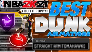 BEST DUNKS PACKAGES + BEST BADGES & SIGS ON NBA 2K21! BEST GLITCHY DUNKS PACKAGES IN NBA 2K21!