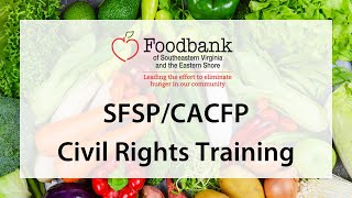 SFSP/CACFP Civil Rights Training