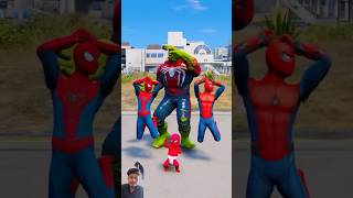 GTA 5 : RANDOM HULK VS BABY SUPERHERO BATTLE😎#shorts #gta5