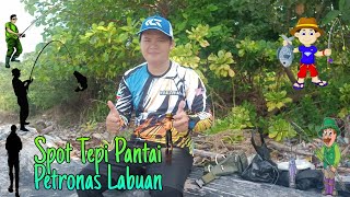 Niat Mancing Solo | Tak Sangka Jumpa Masta2 Dalam Group Ada Turun #SurfCastingBeach Petronas Labuan🎣