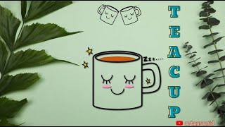 How to Draw 😗 Cute TEACUP😗Step By Step from Despicable Me #trending #viral #youtuber #kids #tea #cup