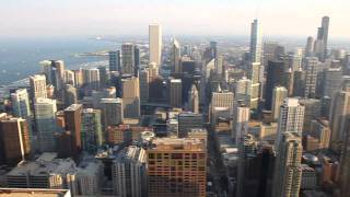 View from the Hancock Tower in Chicago, Illinois