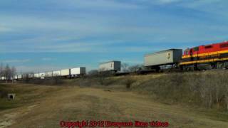 KCS 2824 & 2000 retro belles at Richardson, Tx. 01/28/2012 ©