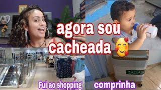 Estou na transição capilar 😍/ Fui ao Shopping/ Comprinha...