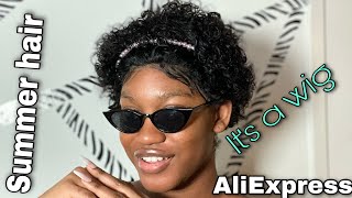 Aliexpress wig / short cut human hair #cheapwigs