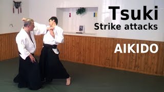 Aikido techniques on strike attacks, TSUKI, by Stefan Stenudd in 2012