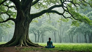 Forest River 🌧️ Meditation in Heavy Rain | Peaceful Nature Sounds | Relax