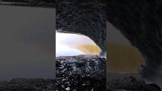 The view from INSIDE a massive glacier in the kootenay mountains.......