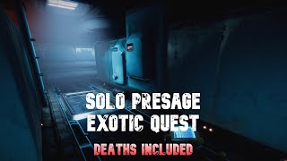 solo presage exotic quest (deaths included) ft. hunter