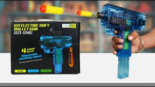 PUBG/BGMI UZI-SMG ELECTRIC SOFT BULLET GUN😍 | unboxing and review peephole view toys