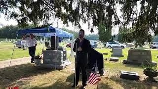 Gary Darwin's Broken Wand Funeral Ceremony at the Colon, MI  Cemetary 2022 hosted by Lance Burton