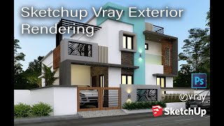 sketchup exterior rendering