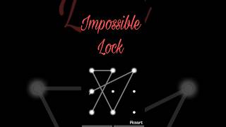 Impossible pattern lock|| #shorts #screenlock #mobile