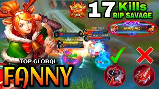 Fanny Aggressive Tower Dive Freestyle |Fanny Gameplay| |Top Global| |Best Build| By: KingJasro -MLBB