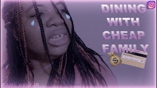 Eating With Cheap Family!! (Instagram Skit) [PG -13]