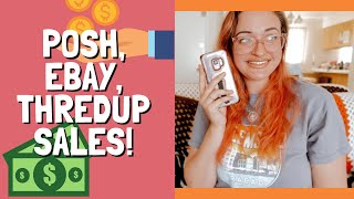 What Sold on Poshmark, Ebay, and Thredup | Thredup Rejects! | Part-Time Reseller