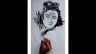 Shiva Parvati Drawing /Mahadev And Parvati Drawing ❤❤❤