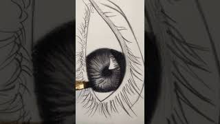 Hyper Realistic Eye Drawing | How To Draw A Realistic Eye #shorts #drawing #realisticdrawing #yt #1k