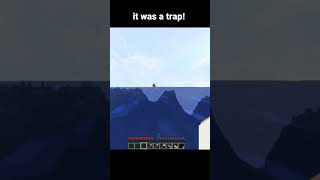 The chicken was a bait #minecraft #gaming #minecraftshorts #youtubeshorts #shorts