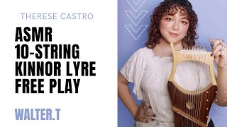 (Lyre Style) ASMR Music Healing & Relaxation - 10-String Walter.t Kinnor Lyre Harp Free Play Nylon